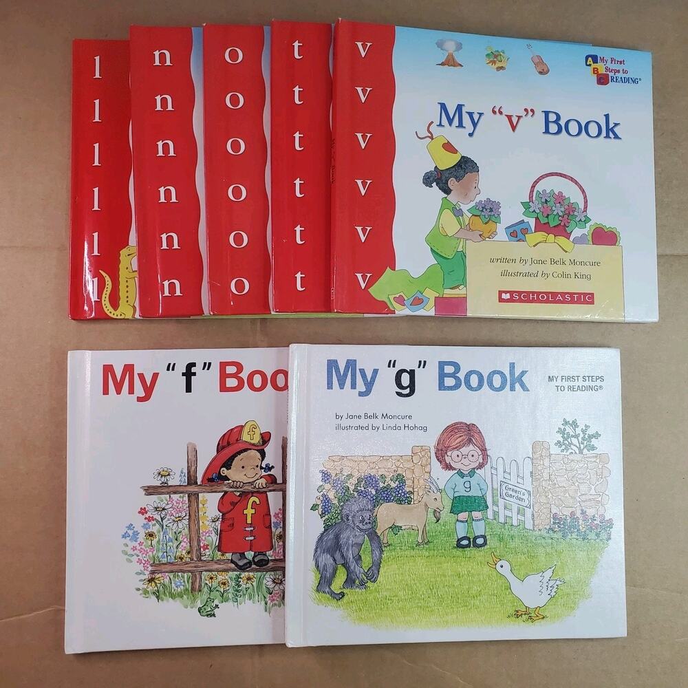 Lot of 7 Jane Belk Moncure Preschool Books My First Steps to Reading Mixed Hc